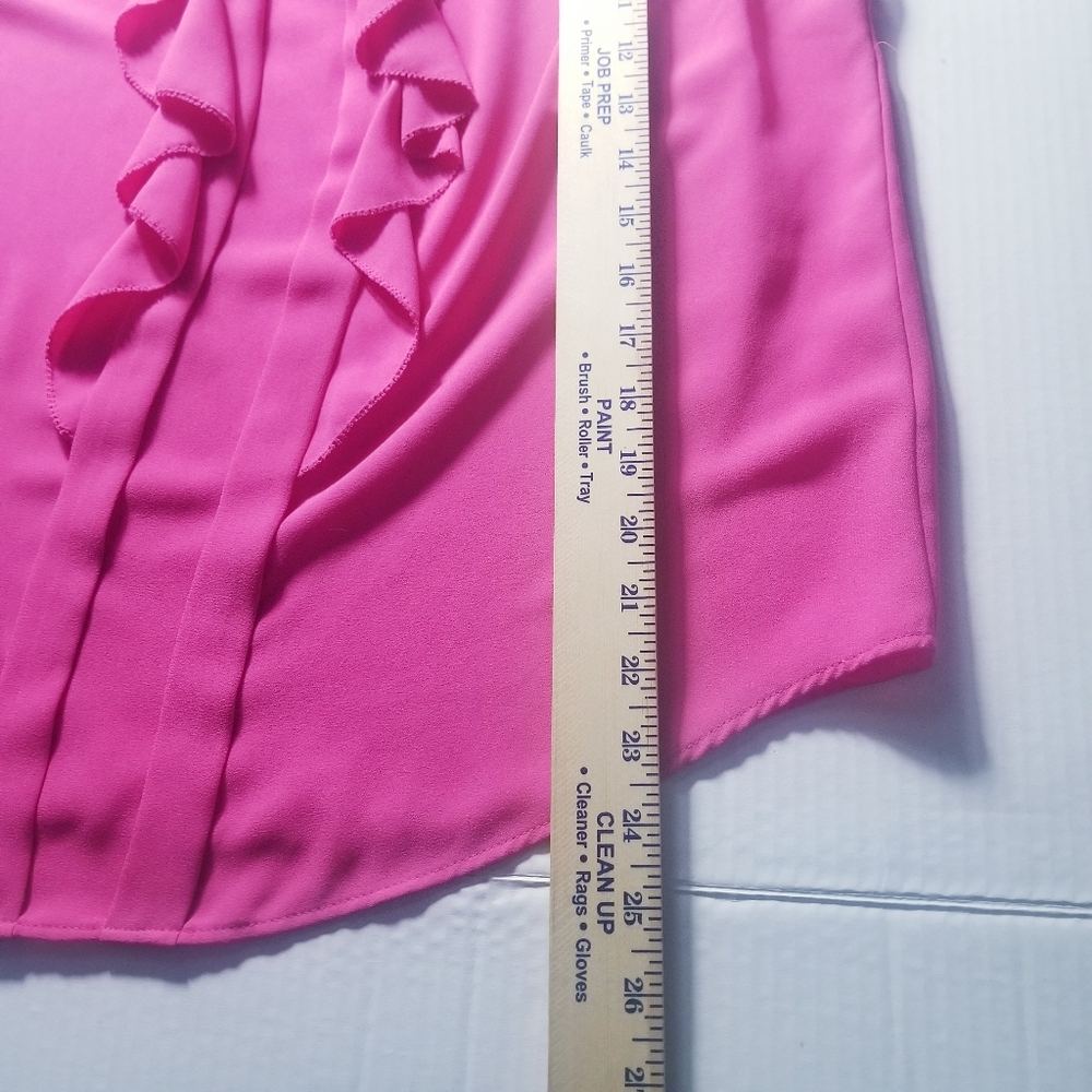ELLE WOMEN'S PINK SLEEVELESS DRESSY TANK SIZE LARGE - Picture 6 of 9